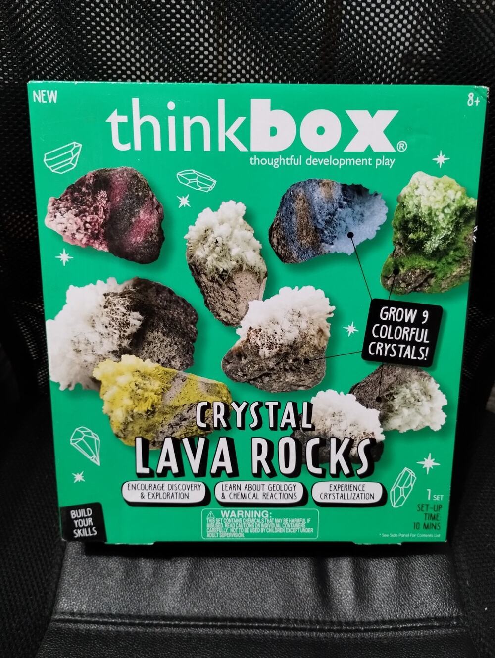 Think Box Crystal Lava Rocks Science Kit STEM Multi Color New Educational